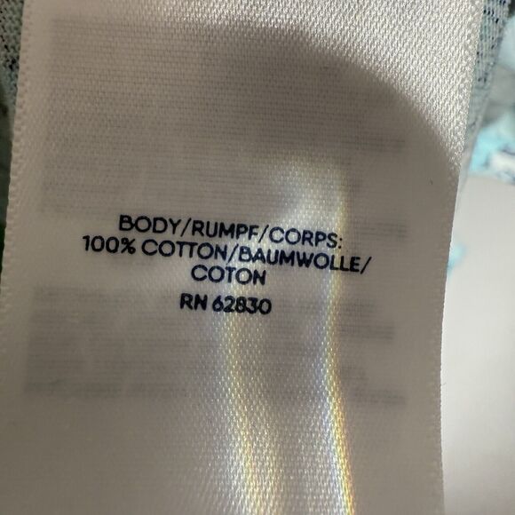 Lands’ End Women’s Sleeveless Floral Shift Dress Size S 6-8 Aqua Blue - Picture 4 of 8